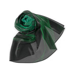 Emerald Ink Abstract Scarf - Deep Green & Black Swirl Shawl