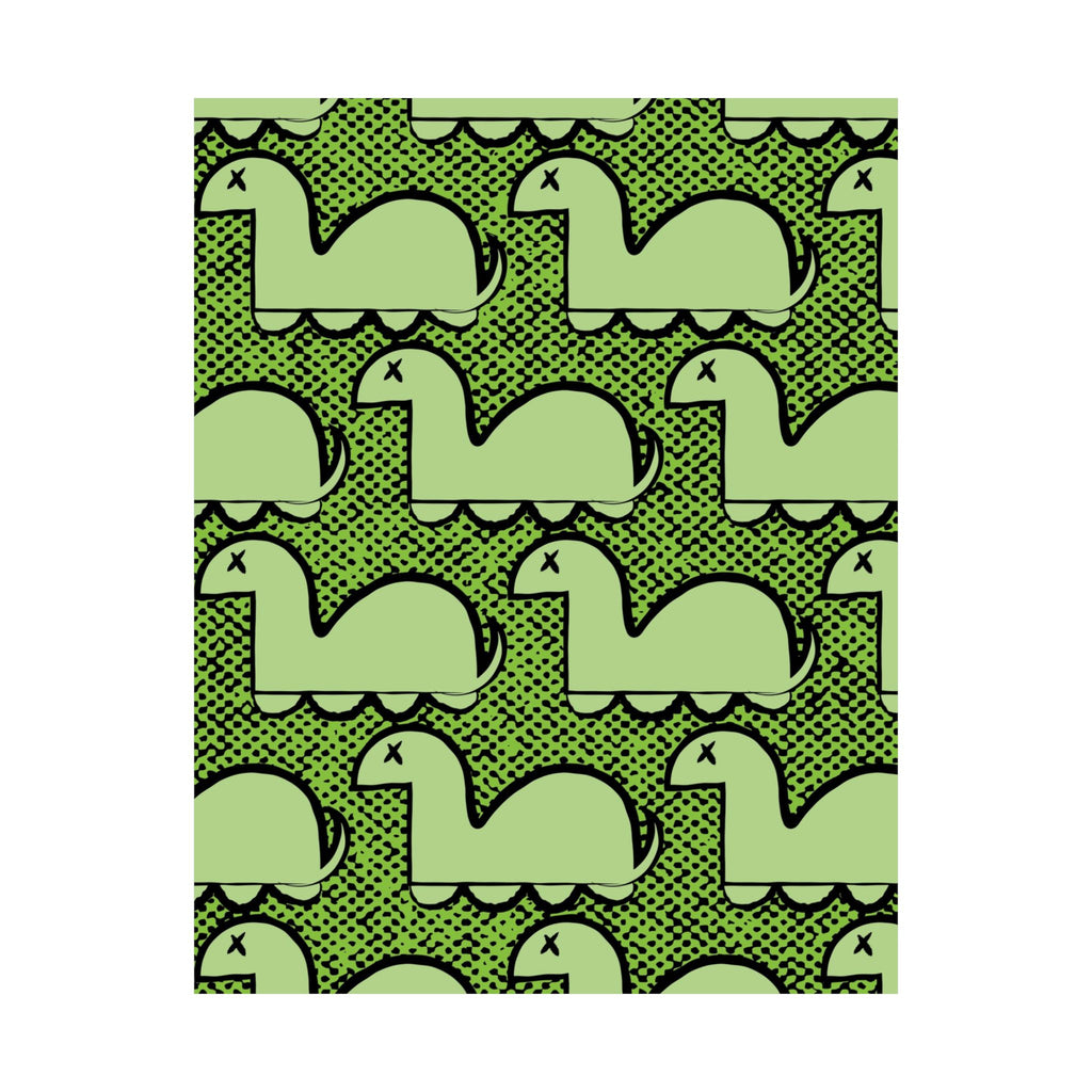 Dino Rampage Poster - Dinosaur City Attack Art Print