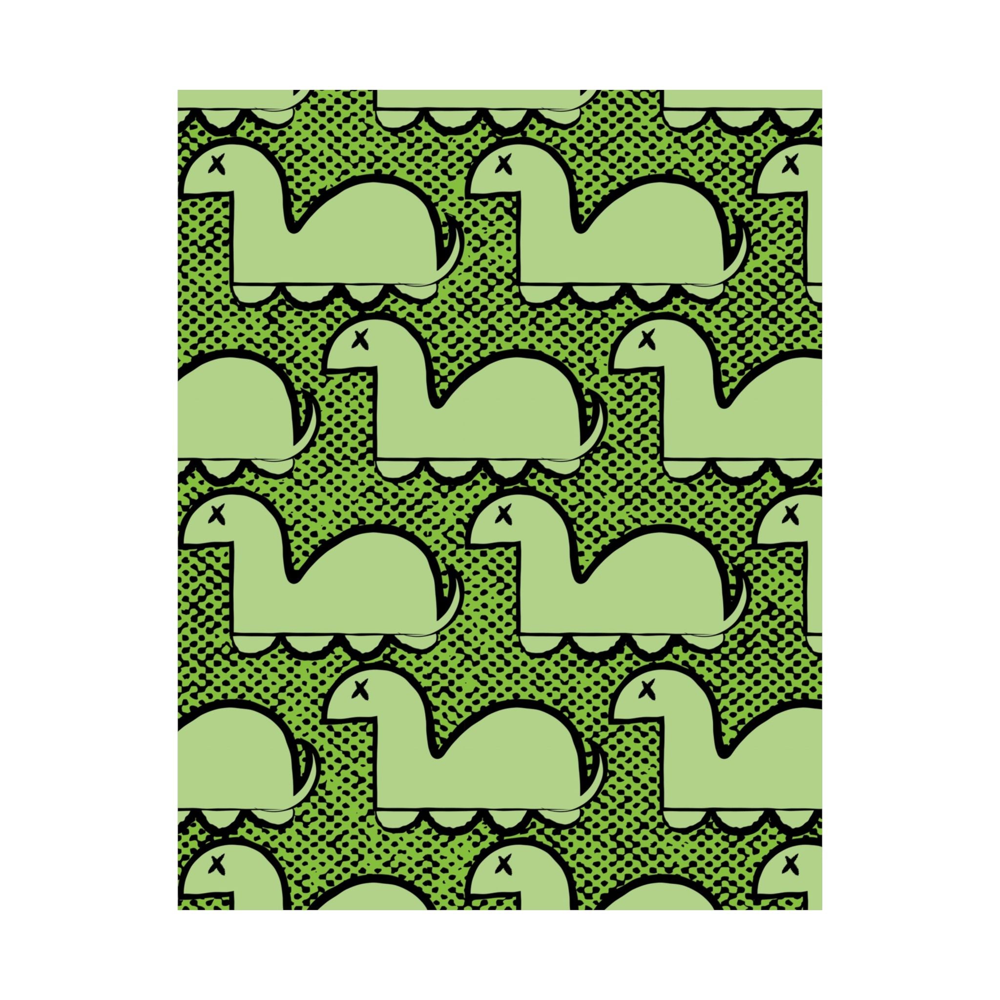 Dino Rampage Poster - Dinosaur City Attack Art Print