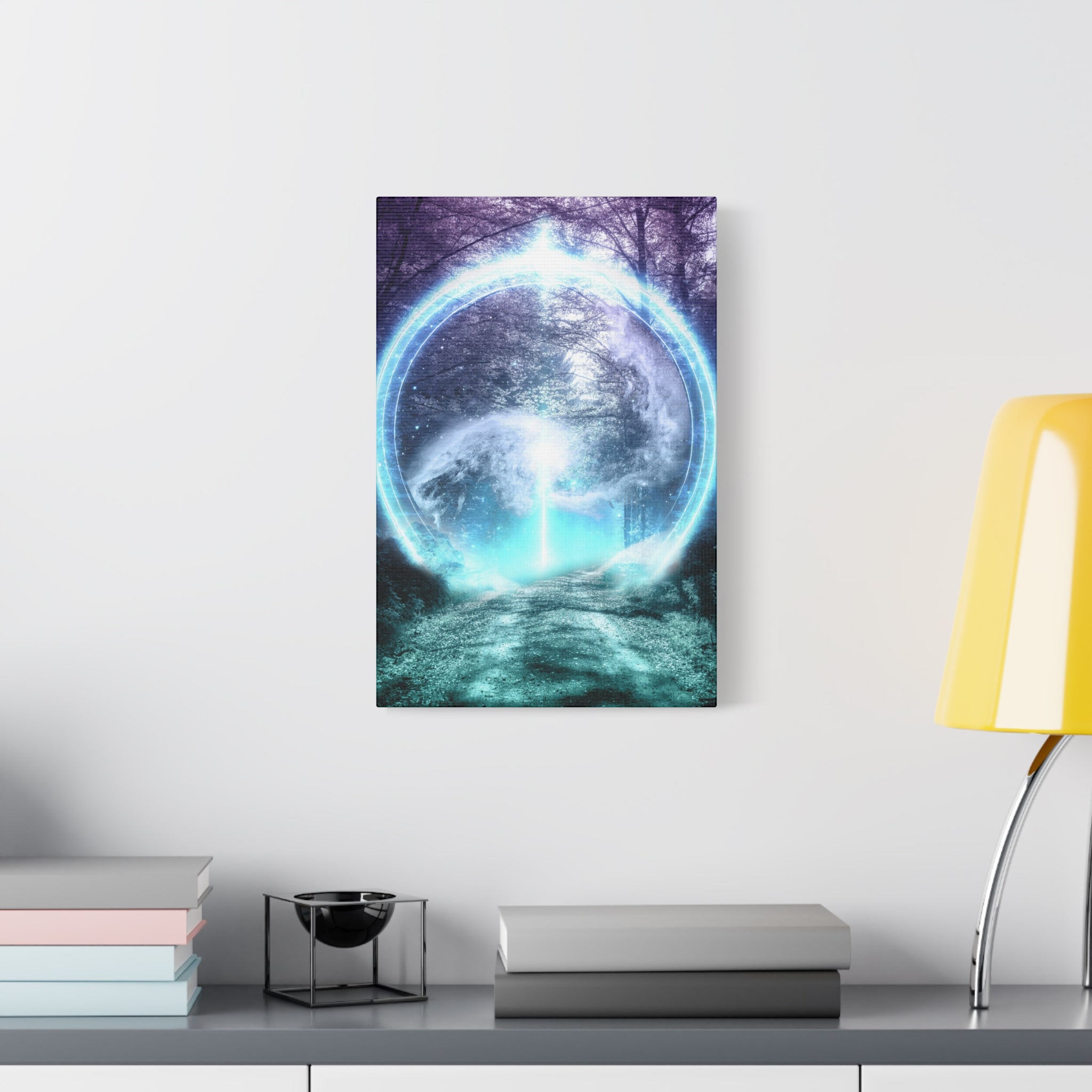 Lost Forest Magic Portal Canvas Wall Art - Mystical Fantasy Forest Decor