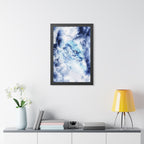 Blue Sky Dragon Framed Poster - Celestial Fantasy Wall Art