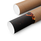 Phoenix Fire Poster Print - Mythical Fire Bird Art