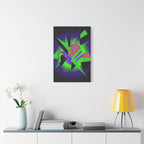 90s Paranoia Canvas Wall Art - Grunge Glitch Trippy Decor