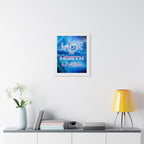 Life Is Worth Living Framed Poster - Mountain Landscape Wall Art