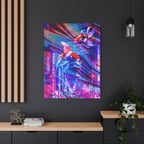 Japanese City Punk Special Edition Canvas Wall Art - Neon Japan Street