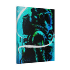 Grunge Space Man Canvas Art - Urban Graffiti Astronaut Decor