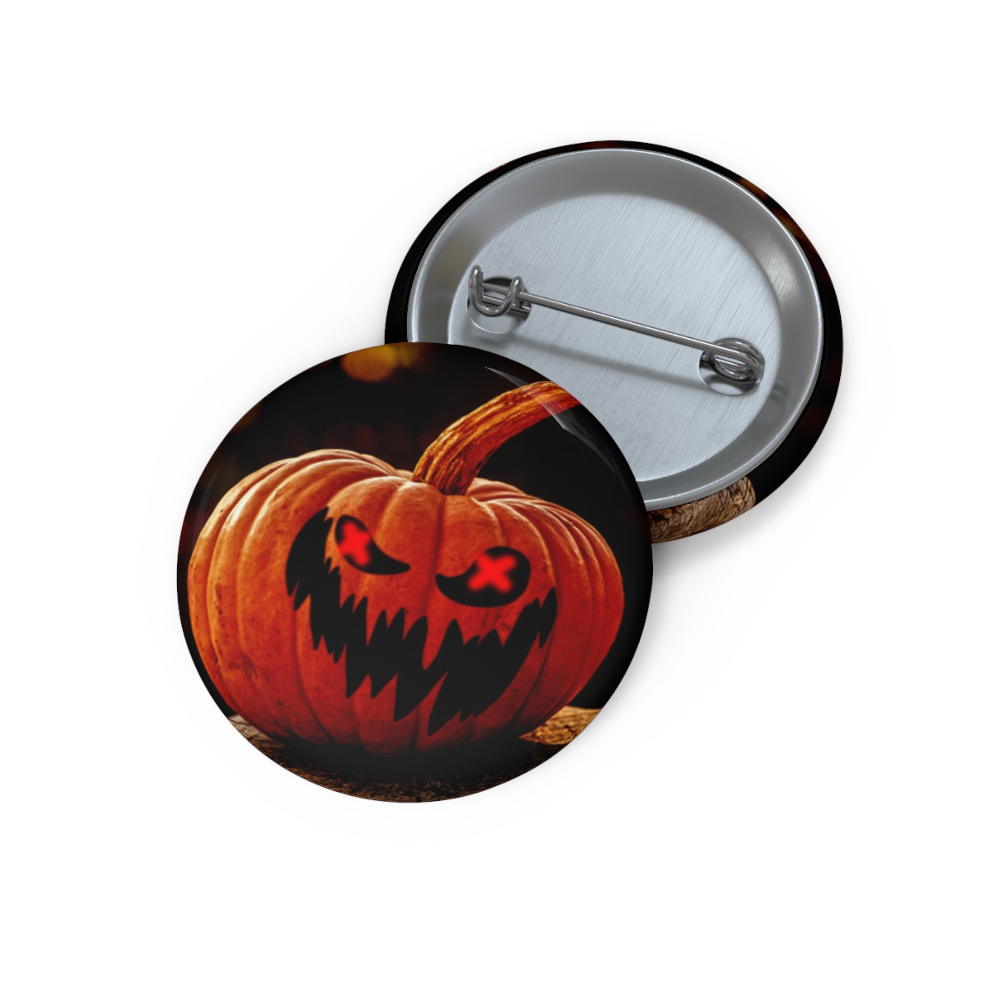 The Pumpkin Halloween Spooky Art Button