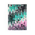 Mint Drip Tapestry - Fluid Abstract Wall Hanging