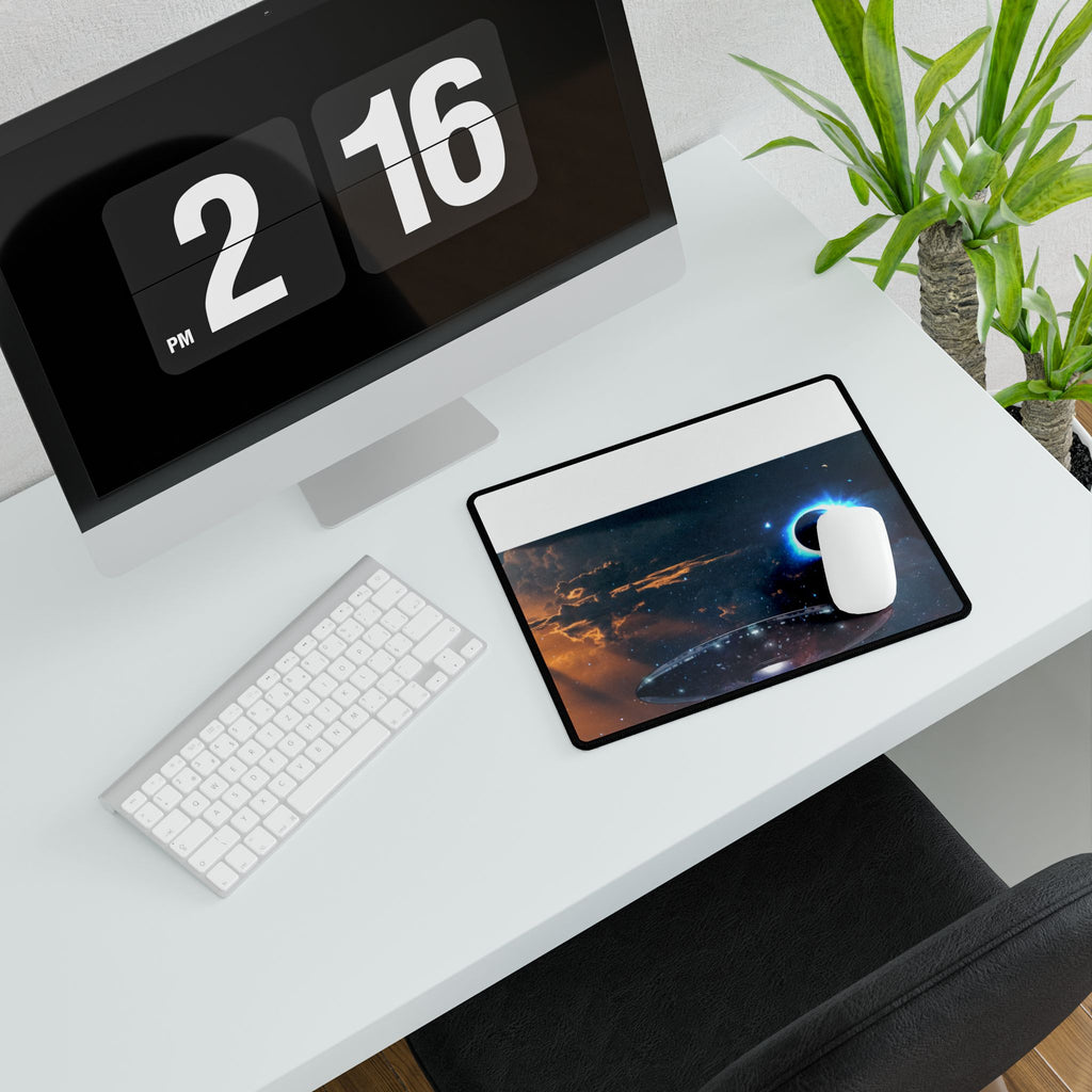 Space Ufo Desk Mat - Ufo Mouse Pad