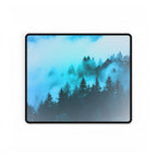 Blue Mountain Fog Mouse Pad - Misty Landscape Desk Mat