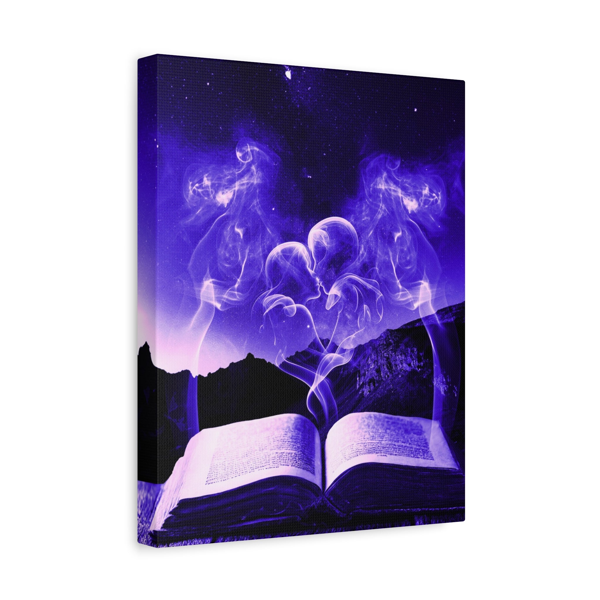 Magic Book Love Spell Canvas Wall Art - Witchy Fantasy Decor
