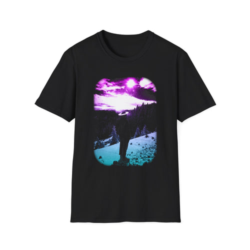 Winter Aurora Light Graphic Tee - Scenic Northern Lights Shirt