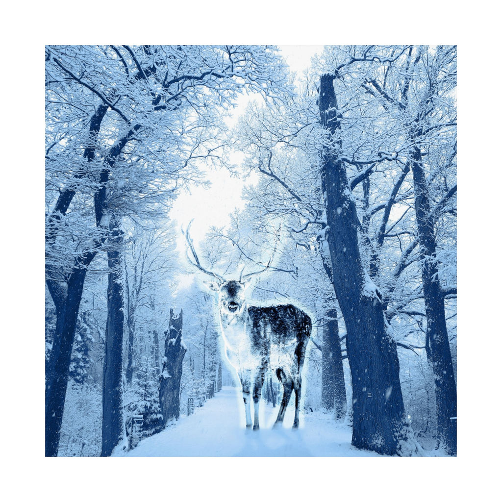 Cosmic Deer Poster - Celestial Animal Art Print