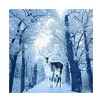 Cosmic Deer Poster - Celestial Animal Art Print