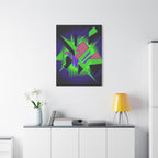 90s Paranoia Canvas Wall Art - Grunge Glitch Trippy Decor