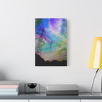 Solar Storm Canvas Wall Art - Vibrant Abstract Nebula Decor