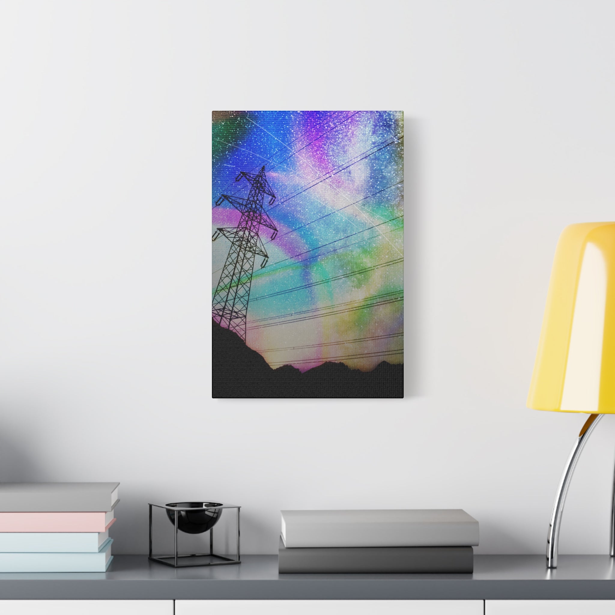 Solar Storm Canvas Wall Art - Vibrant Abstract Nebula Decor