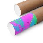 Melted Zone Poster - Surreal Melting Abstract Art Print