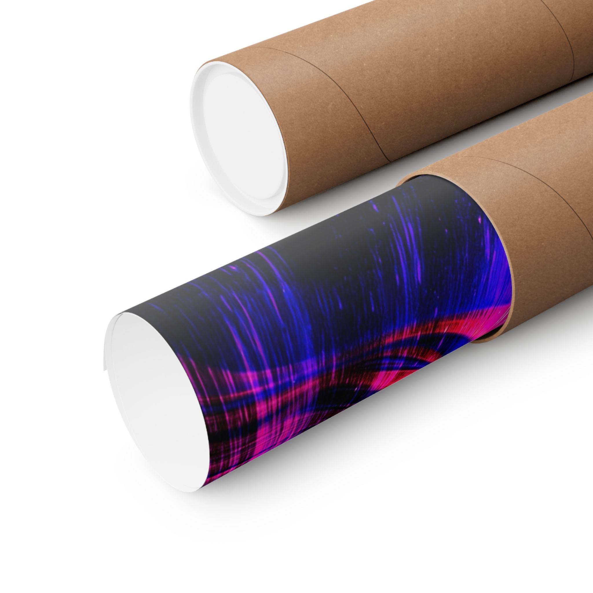 Purple Pink Wormhole Poster - Special Edition Cosmic Vortex Art
