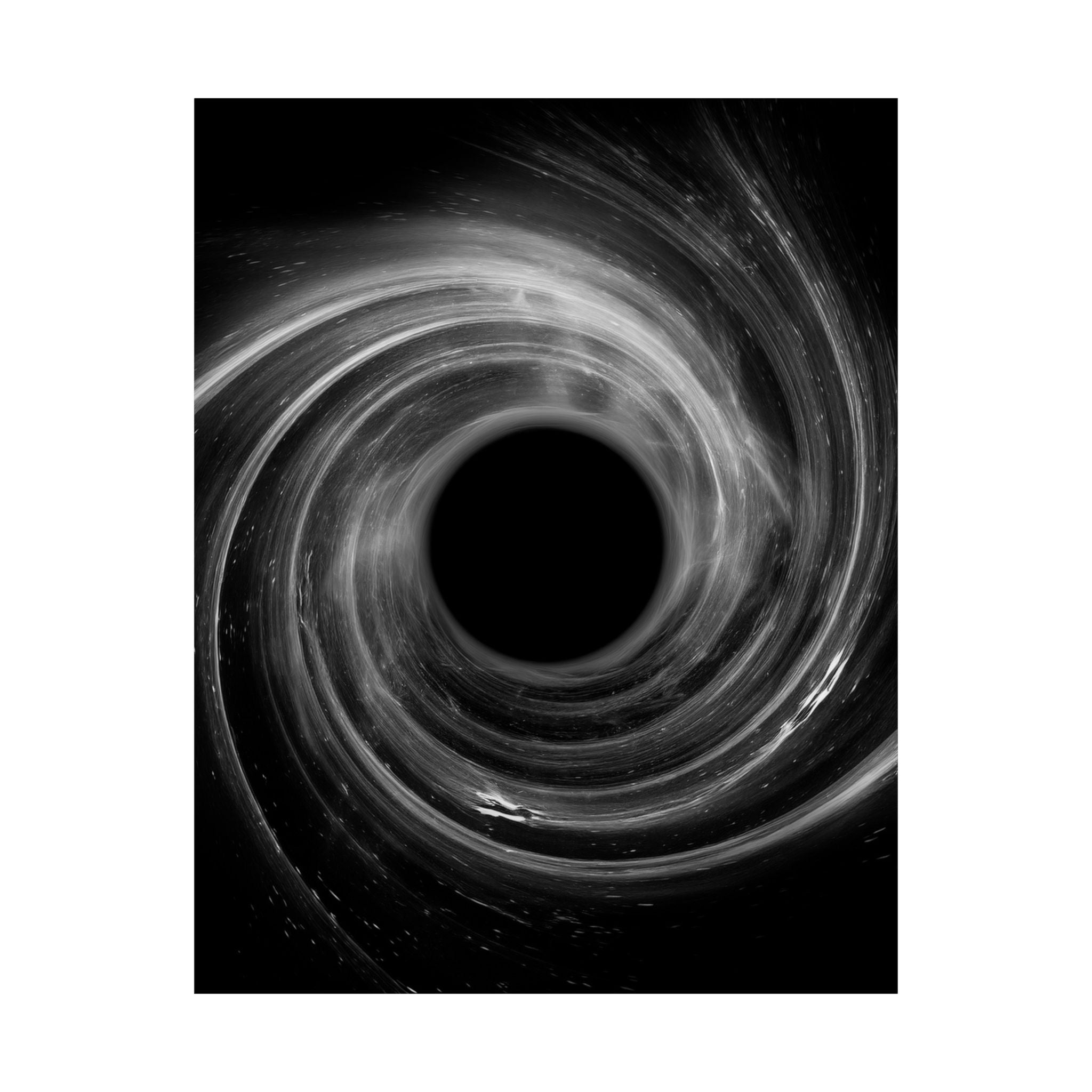 Black Hole Poster Print - Cosmic Deep Space Art