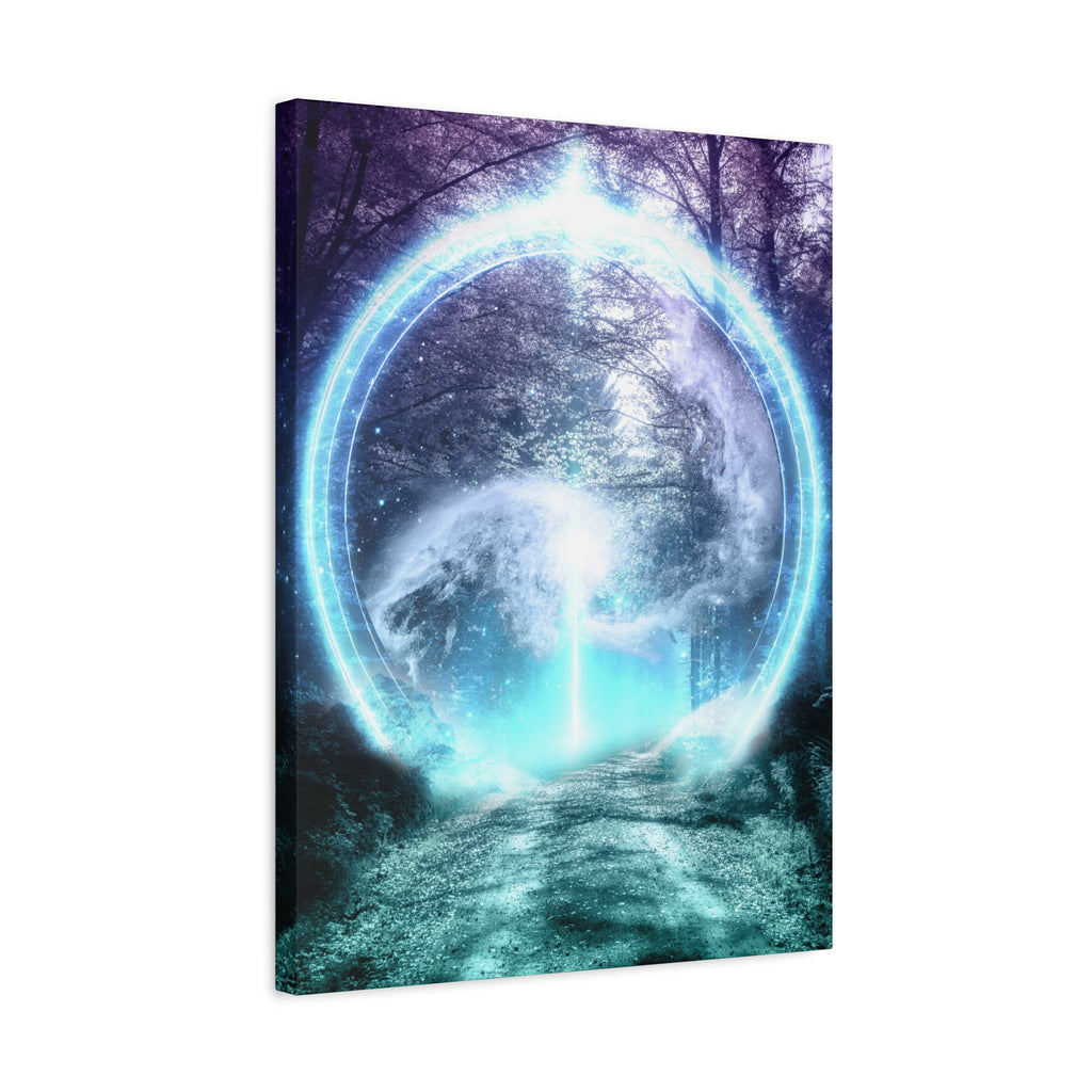 Lost Forest Magic Portal Canvas Wall Art - Mystical Fantasy Forest Decor