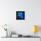 The Data Cube Framed Poster - Abstract Tech Cube Wall Art