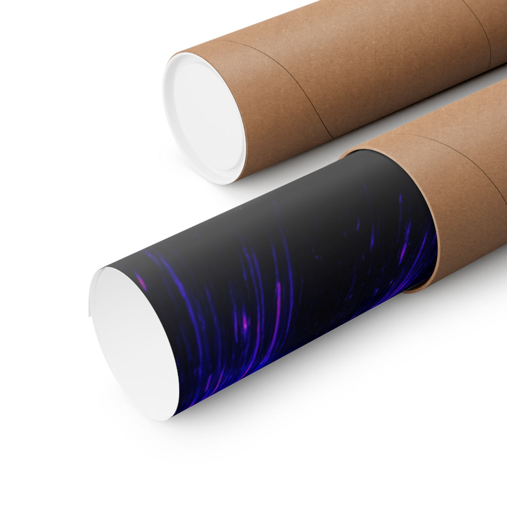 Purple Pink Wormhole Poster - Special Edition Cosmic Vortex Art