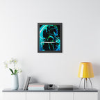 Grunge Paint Blast Framed Poster - Splatter Astronaut Wall Art