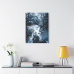 Frozen Forest Canvas Wall Art - Winter Wonderland Nature Decor