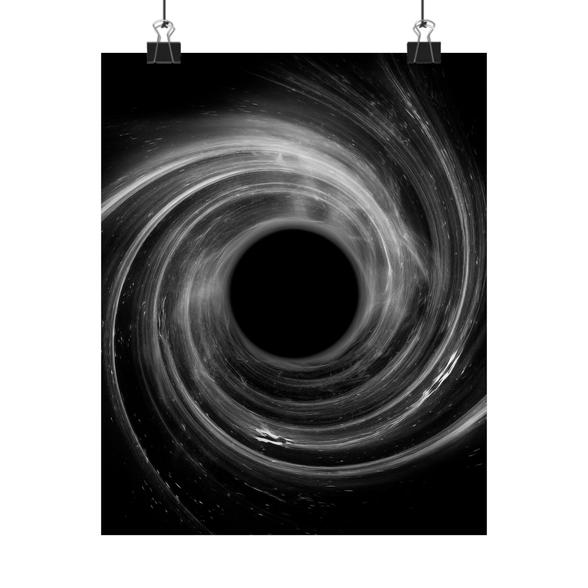 Black Hole Poster Print - Cosmic Deep Space Art