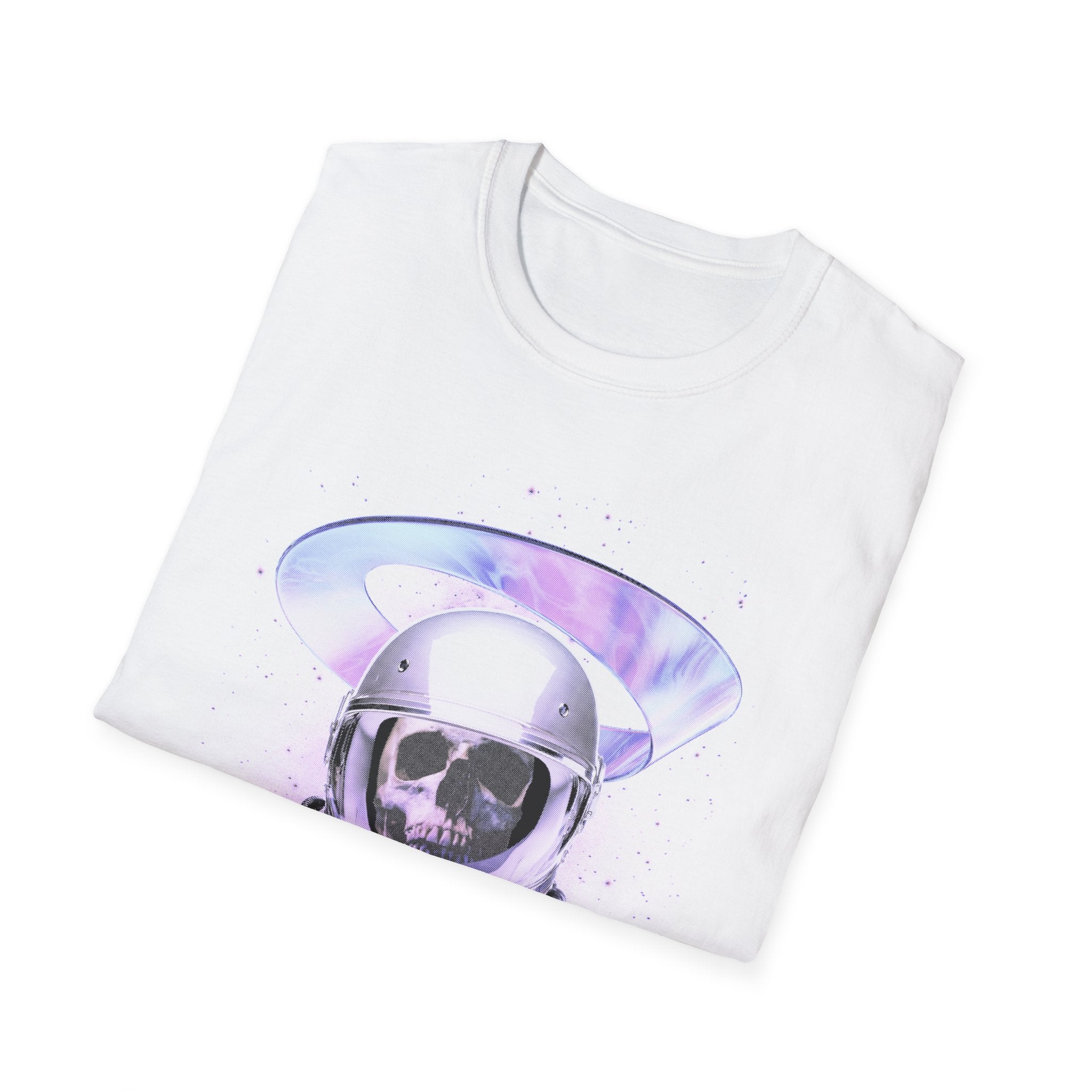 Astronaut Skeleton Skull Tee - Cosmic Horror Space Graphic Shirt