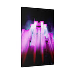 The City of Lights Vibrant Cityscape Canvas Art | Modern Neon Urban Skyline Wall Decor