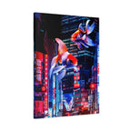 Japanese City Punk FX.2 Canvas Wall Art - Neon Japan Cyberpunk Street