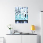 Memory Chamber Canvas Wall Art - Futuristic Sci-Fi Interior Decor