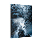 Frozen Forest Canvas Wall Art - Winter Wonderland Nature Decor
