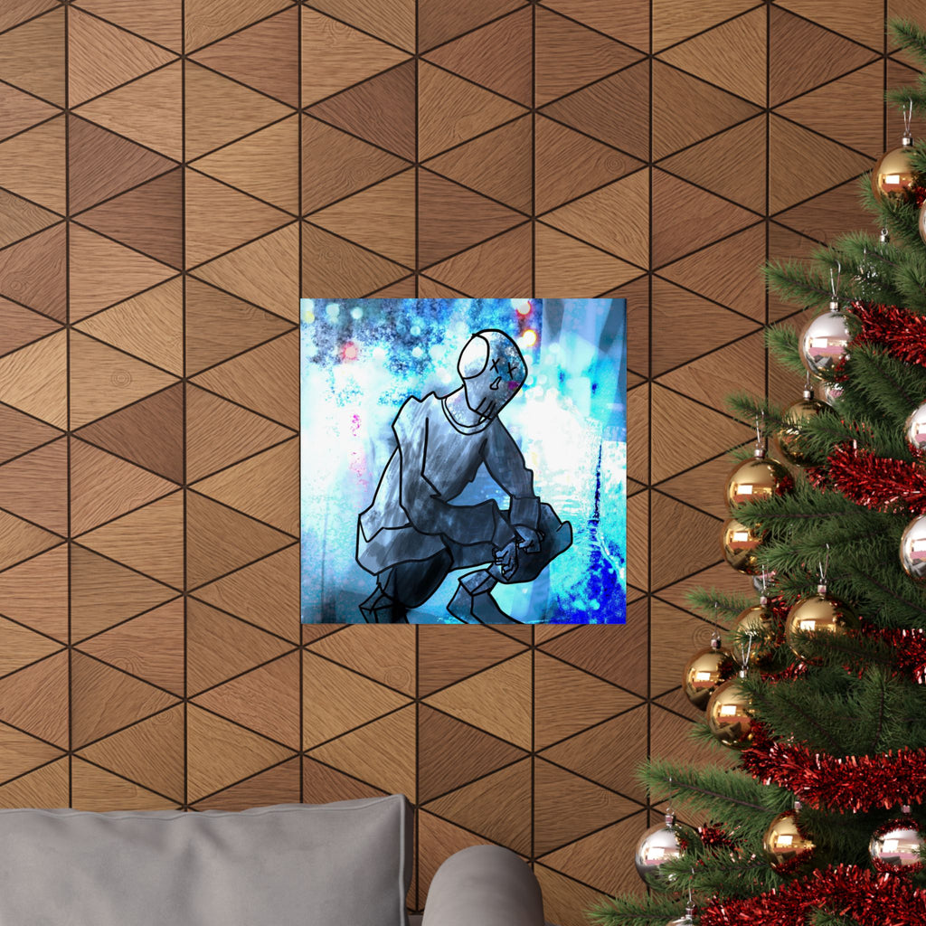 Robot Man Poster - Cyberpunk Android Art Print