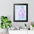 Lit Thinker Framed Poster - Psychedelic Abstract Portrait Wall Art