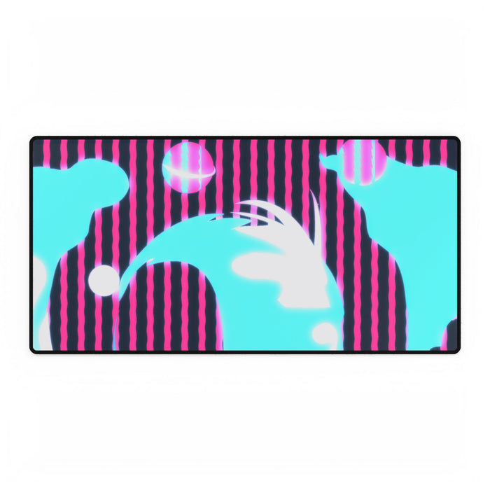 Glow Up Crt Art 0002 Layer 7 Desk Mat - Up 7 Mouse Pad