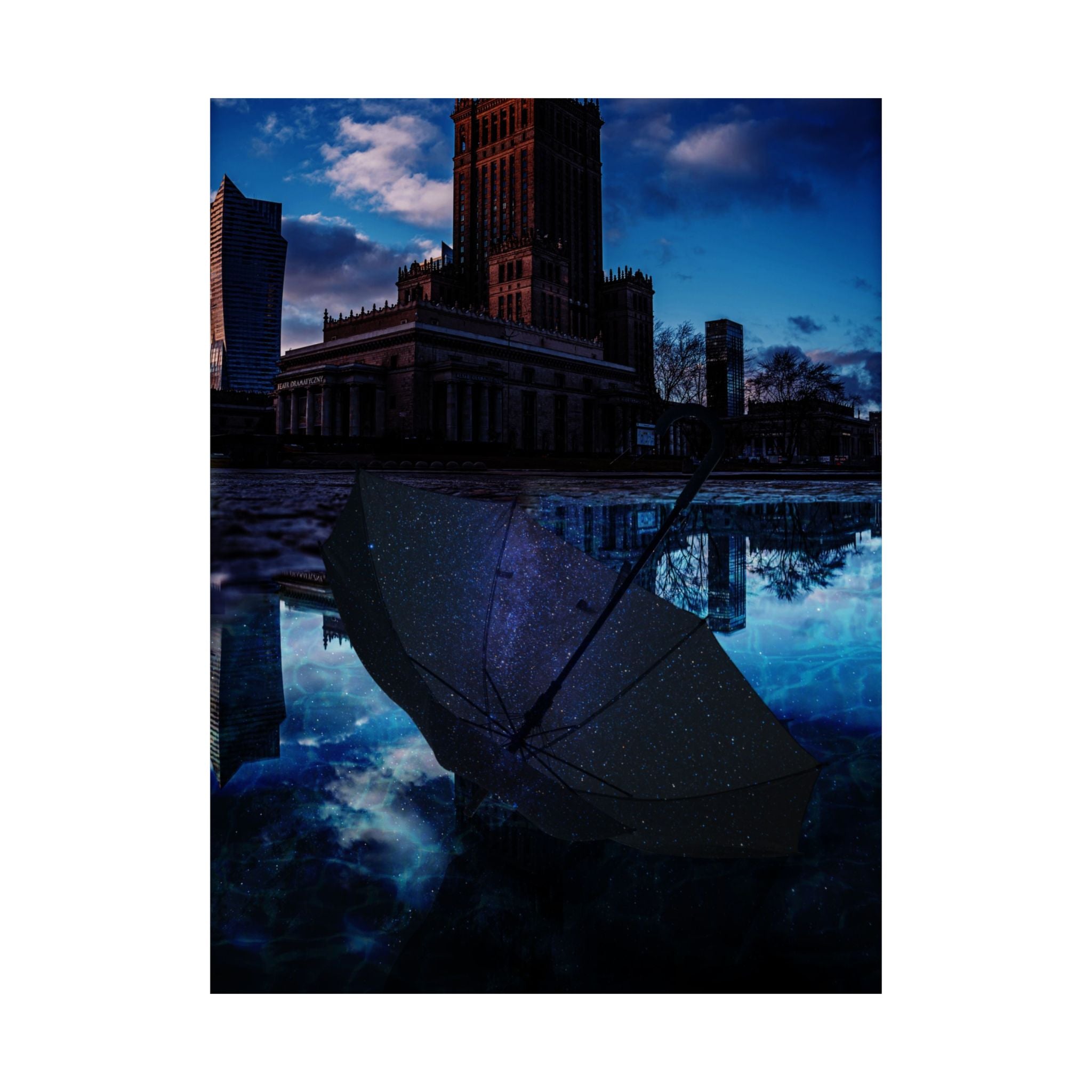 Quiet Storm Poster - Galaxy's Edge Umbrella Surreal Art Print