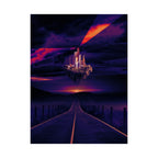 Abandoned Desert City Poster - Dystopian Sci-Fi Art Print