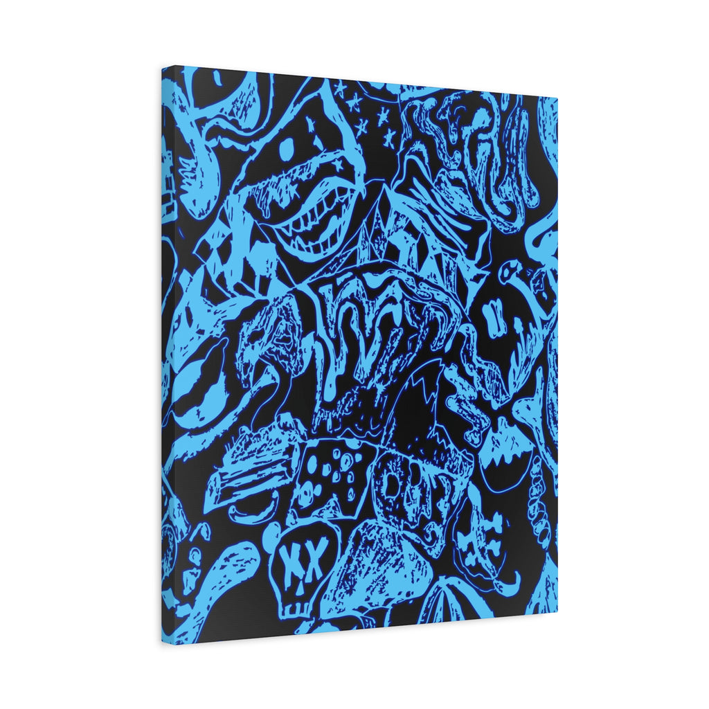 Doodles of a Lost Mind Canvas Art - Psychedelic Abstract Mindscape