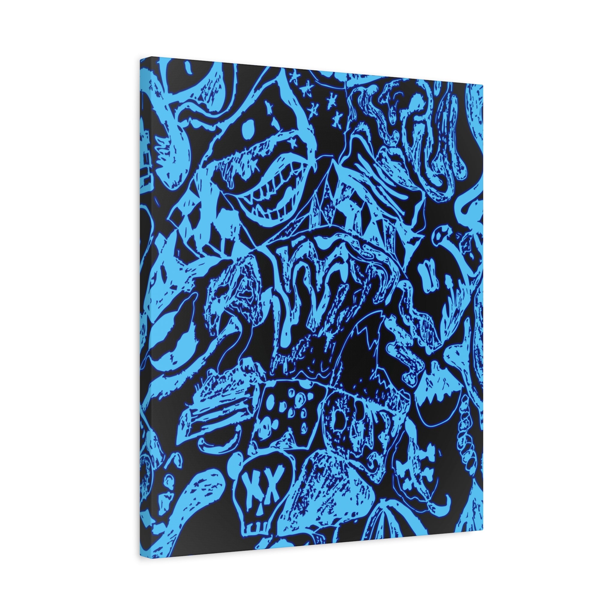 Doodles of a Lost Mind Canvas Art - Psychedelic Abstract Mindscape