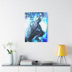 Robot Man Canvas Wall Art - Cyberpunk Android Dystopian Decor