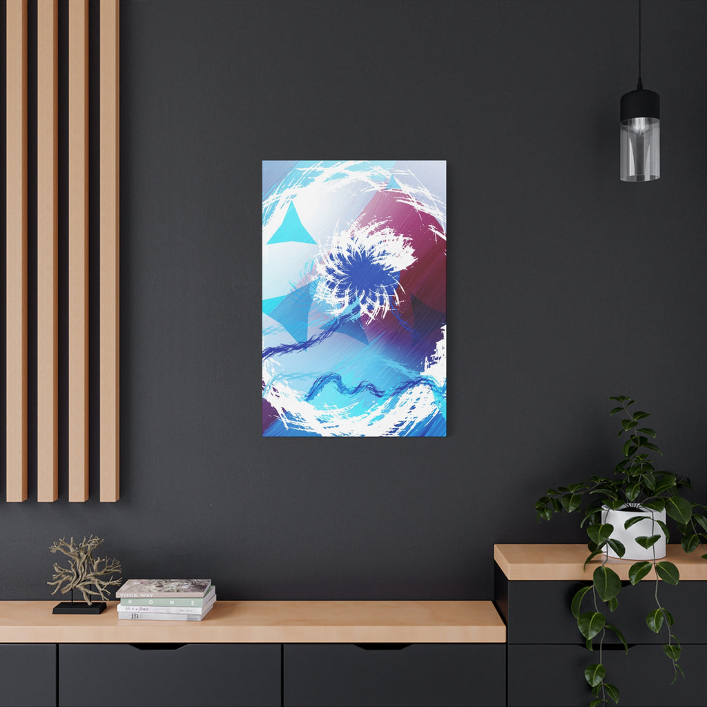 Geometry Portal Canvas Wall Art - Abstract Geometric Sci-Fi Decor