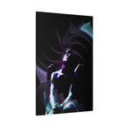 Skybound Canvas Wall Art - Surreal Angel Figure in the Clouds