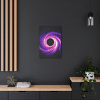 Neon Wave Horizon Canvas Wall Art - Retro 80s Cyberpunk Sunset
