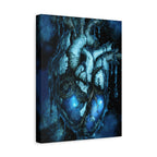 Galaxy Heart Canvas Wall Art - Cosmic Anatomical Space Love Decor