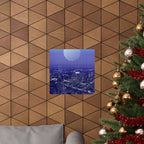 Nashville Skyline Poster - Aerial Sunset Cityscape Art Print