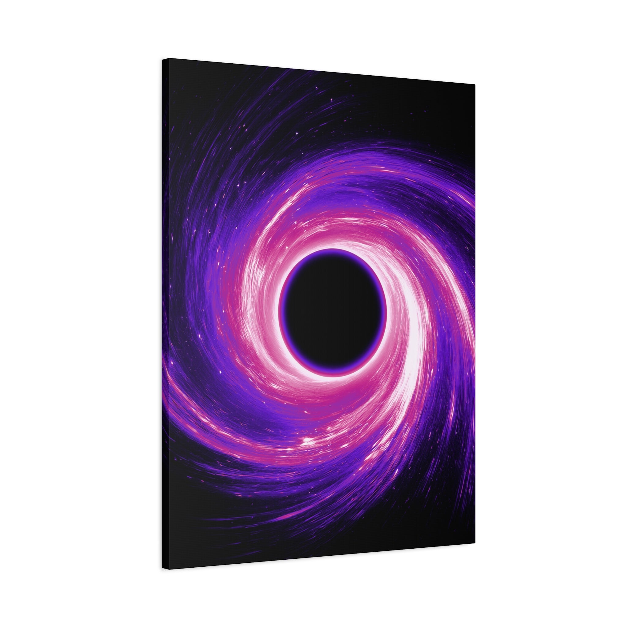 Neon Wave Horizon Canvas Wall Art - Retro 80s Cyberpunk Sunset