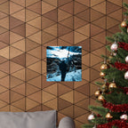 Winter Aurora Light - Torn Appart Matte Poster Print